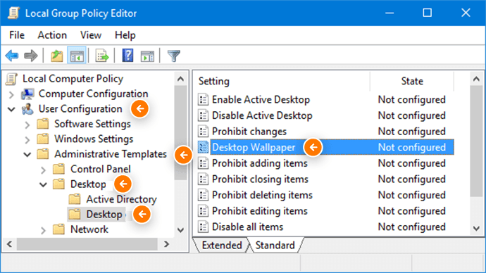 Group Policy: Desktop Wallpaper and Screen Saver Management